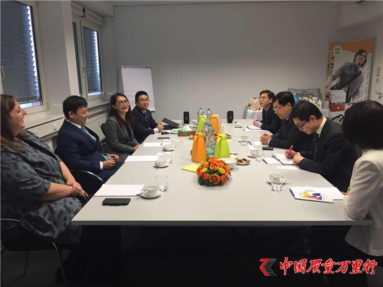中駐德大使館經商處參觀天獅歐洲總部