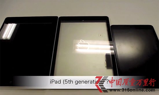 iPad 5半成品遭視頻曝光 后殼驚現白色半透明標識